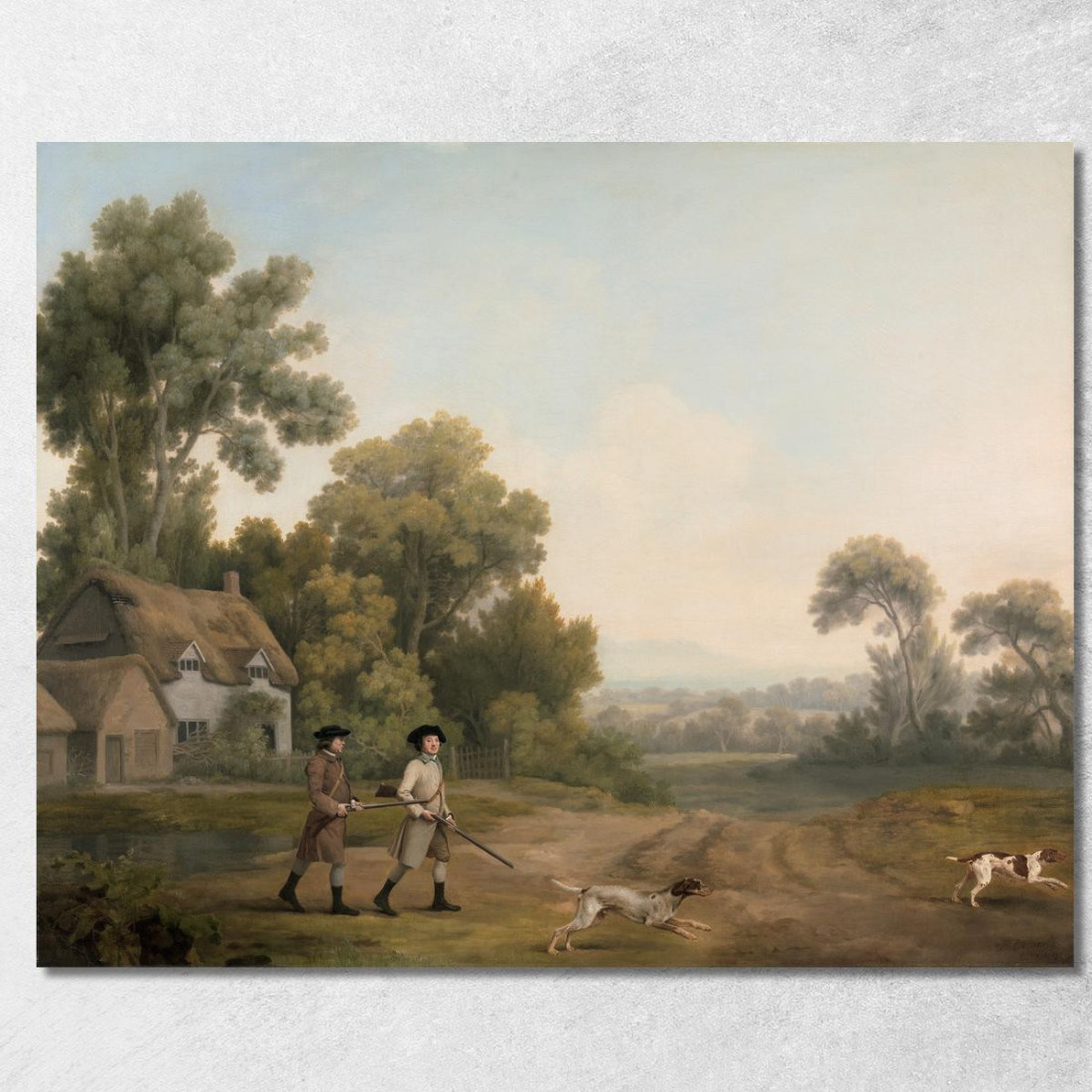 Due Gentiluomini Che Vanno A Sparare George Stubbs gst49 quadro stampato su tela