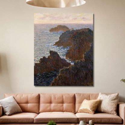 Rocce A Belle-Isle Port-Domois Claude Monet mnt300 quadro stampato su tela