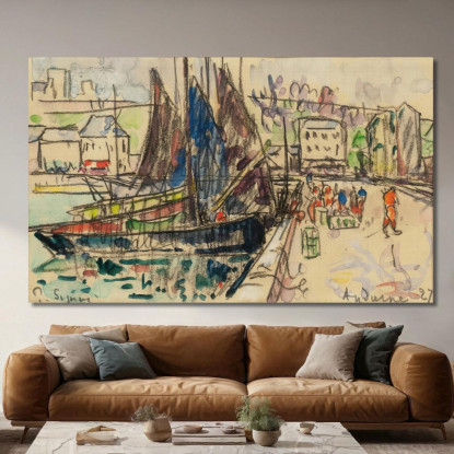 Audierne Paul Signac psn7 quadro stampato su tela