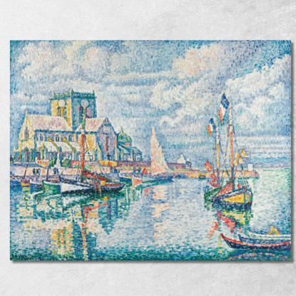 Barfleur Paul Signac psn10 quadro stampato su tela