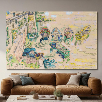 Bourg Saint-Andéo Paul Signac psn16 quadro stampato su tela