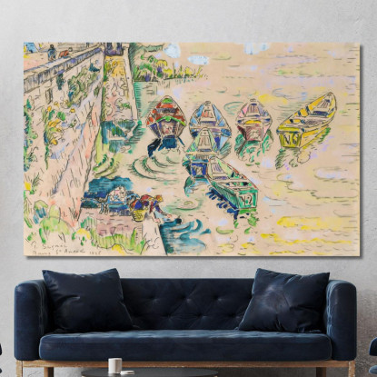 Bourg Saint-Andéo Paul Signac psn16 quadro stampato su tela