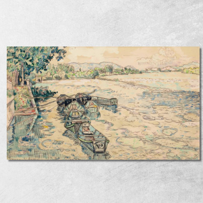Bourg-Saint-Andéol 2 Paul Signac psn17 quadro stampato su tela