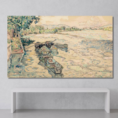 Bourg-Saint-Andéol 2 Paul Signac psn17 quadro stampato su tela