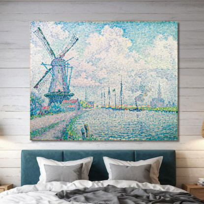 Canale Di Overschie Paul Signac psn19 quadro stampato su tela