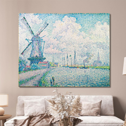 Canale Di Overschie Paul Signac psn19 quadro stampato su tela