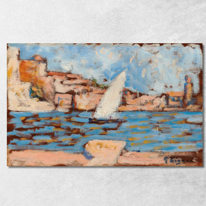 Collioure. La Tartana Paul Signac psn23 quadro stampato su tela