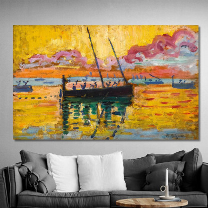 Studio Concarneau Paul Signac psn25 quadro stampato su tela