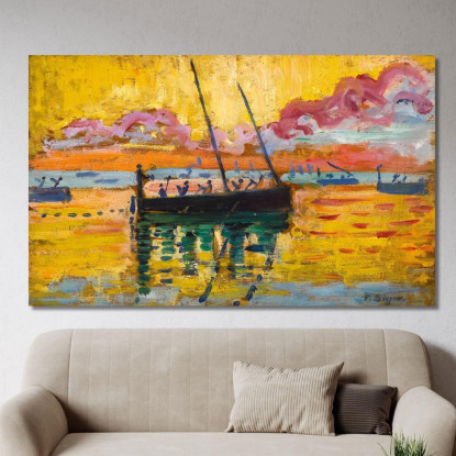 Studio Concarneau Paul Signac psn25 quadro stampato su tela