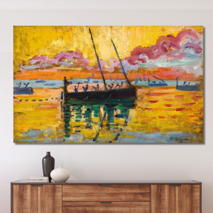 Studio Concarneau Paul Signac psn25 quadro stampato su tela