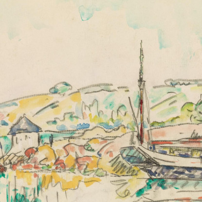 Concarneau Paul Signac psn26 quadro stampato su tela