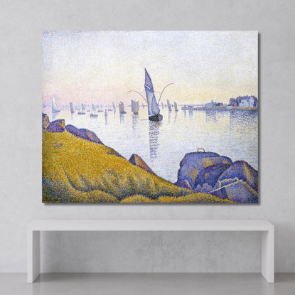 Serata Calma Concarneau Opus 220 Allegro Maestoso Paul Signac psn29 quadro stampato su tela