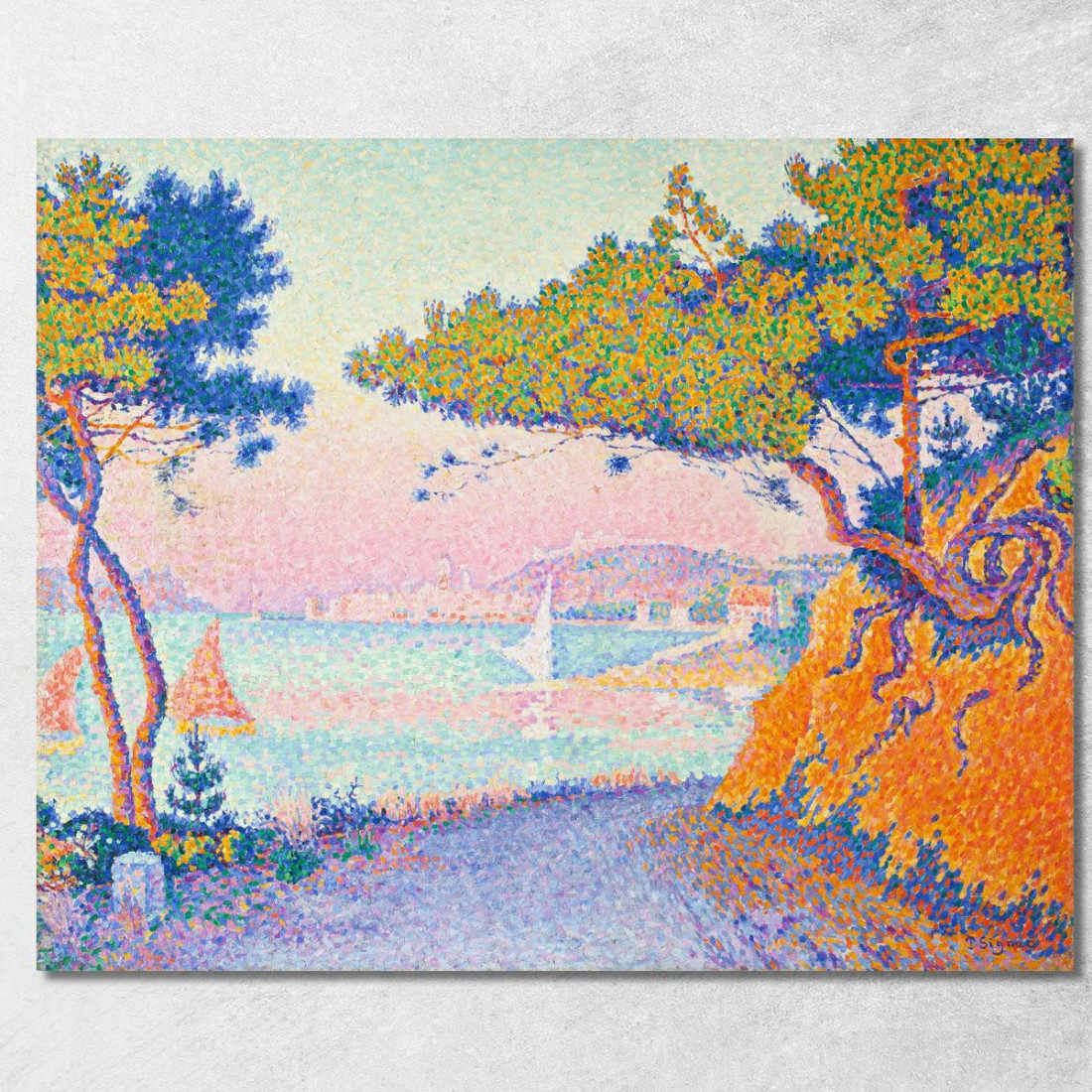 Golf Juan Paul Signac psn33 quadro stampato su tela