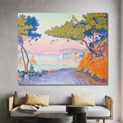 Golf Juan Paul Signac psn33 quadro stampato su tela