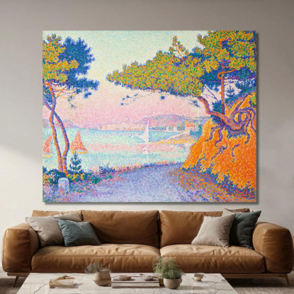 Golf Juan Paul Signac psn33 quadro stampato su tela