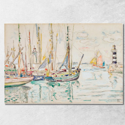 Groix Paul Signac psn36 quadro stampato su tela