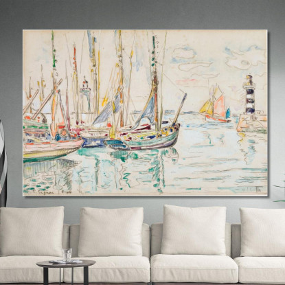 Groix Paul Signac psn36 quadro stampato su tela