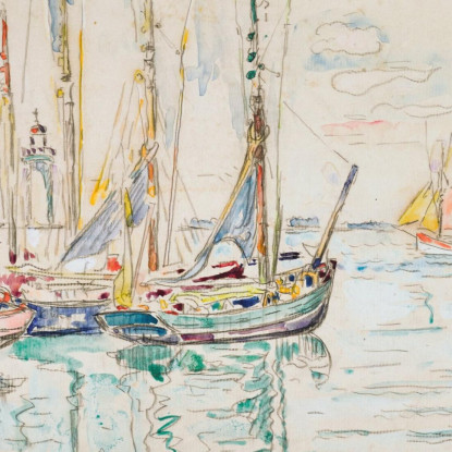 Groix Paul Signac psn36 quadro stampato su tela