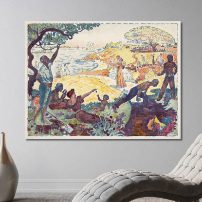 Tempi Armoniosi Paul Signac psn37 quadro stampato su tela