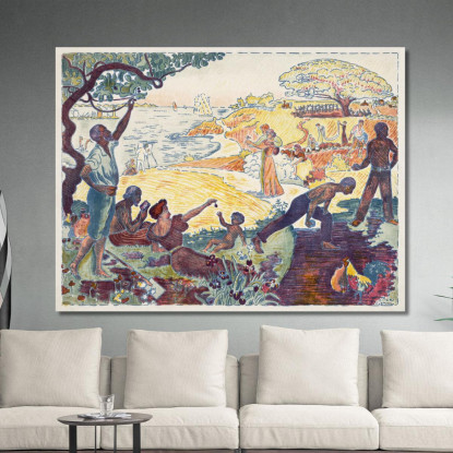 Tempi Armoniosi Paul Signac psn37 quadro stampato su tela