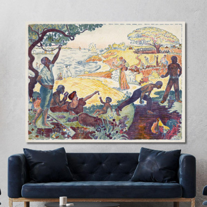 Tempi Armoniosi Paul Signac psn37 quadro stampato su tela