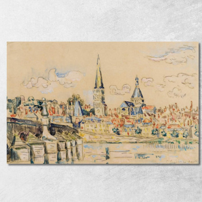 Carità Sur Loire 2 Paul Signac psn38 quadro stampato su tela