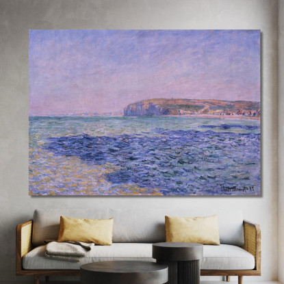 Ombre Sul Mare Le Scogliere Di Pourville Claude Monet mnt304 quadro stampato su tela