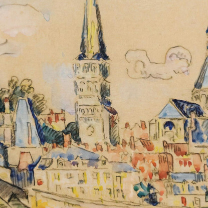 Carità Sur Loire 2 Paul Signac psn38 quadro stampato su tela