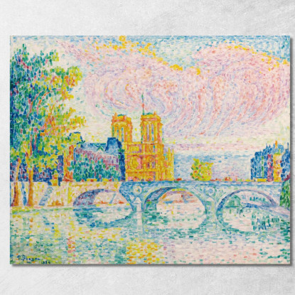 La Città Di Parigi Paul Signac psn39 quadro stampato su tela