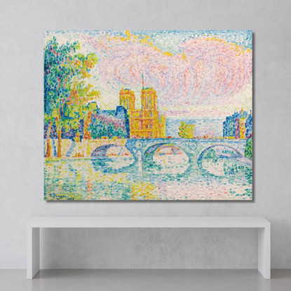 La Città Di Parigi Paul Signac psn39 quadro stampato su tela