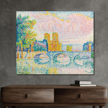 La Città Di Parigi Paul Signac psn39 quadro stampato su tela