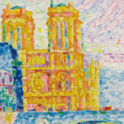 La Città Di Parigi Paul Signac psn39 quadro stampato su tela