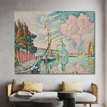 La Dogana Venise Paul Signac psn40 quadro stampato su tela