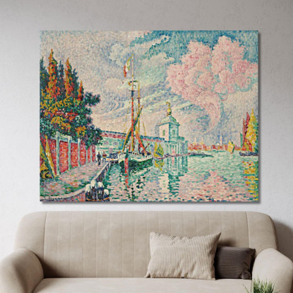 La Dogana Venise Paul Signac psn40 quadro stampato su tela