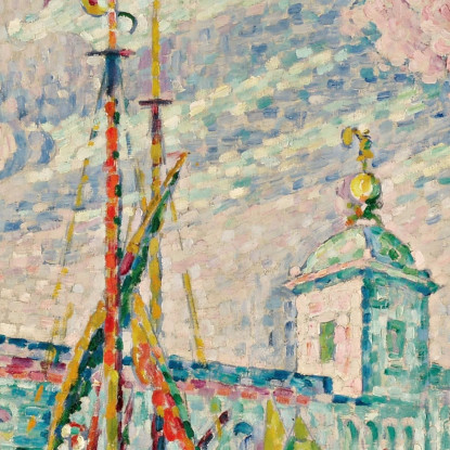 La Dogana Venise Paul Signac psn40 quadro stampato su tela
