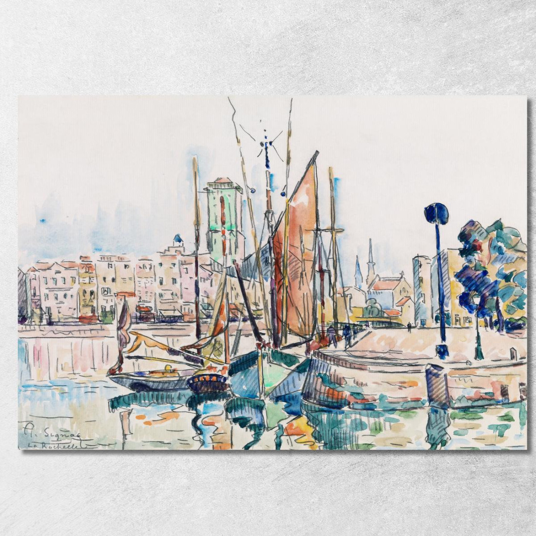 La Rochelle Paul Signac psn42 quadro stampato su tela