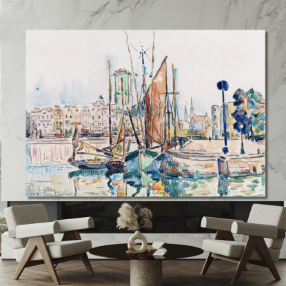 La Rochelle Paul Signac psn42 quadro stampato su tela