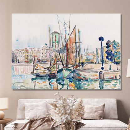 La Rochelle Paul Signac psn42 quadro stampato su tela