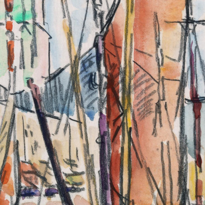 La Rochelle Paul Signac psn42 quadro stampato su tela