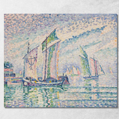 Il Canale Di Rochelle Paul Signac psn45 quadro stampato su tela
