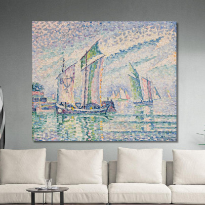 Il Canale Di Rochelle Paul Signac psn45 quadro stampato su tela