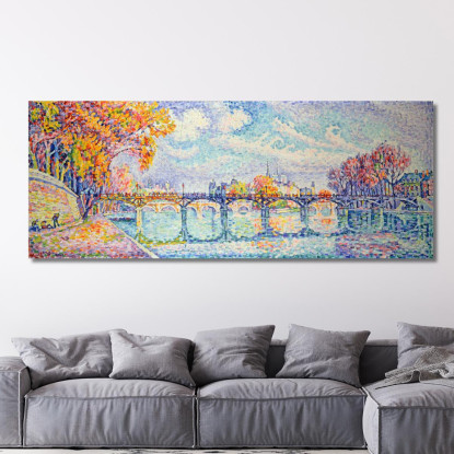 Il Ponte Delle Arti Paul Signac psn47 quadro stampato su tela