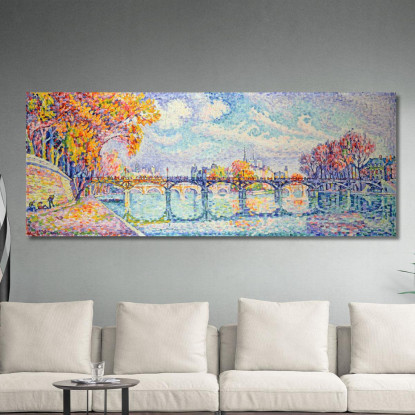 Il Ponte Delle Arti Paul Signac psn47 quadro stampato su tela