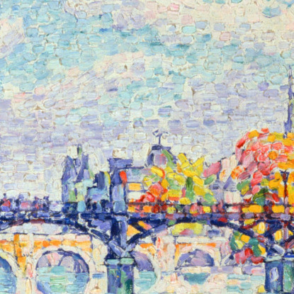 Il Ponte Delle Arti Paul Signac psn47 quadro stampato su tela