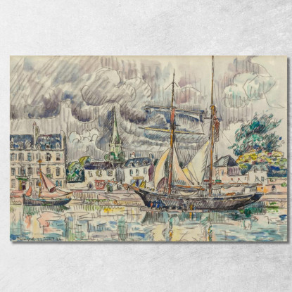 Il Porto Di Paimpol Paul Signac psn50 quadro stampato su tela