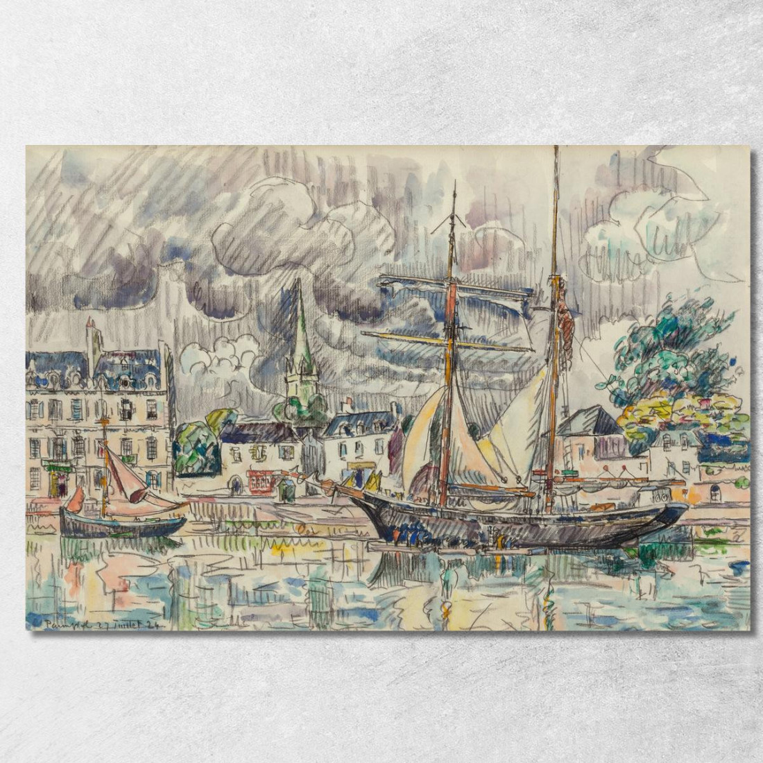 Il Porto Di Paimpol Paul Signac psn50 quadro stampato su tela
