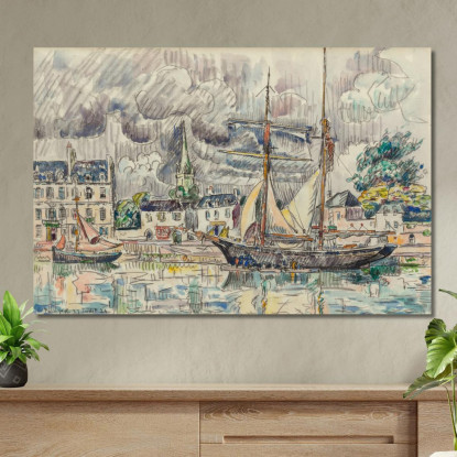 Il Porto Di Paimpol Paul Signac psn50 quadro stampato su tela
