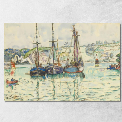 Le Trieux Paul Signac psn52 quadro stampato su tela