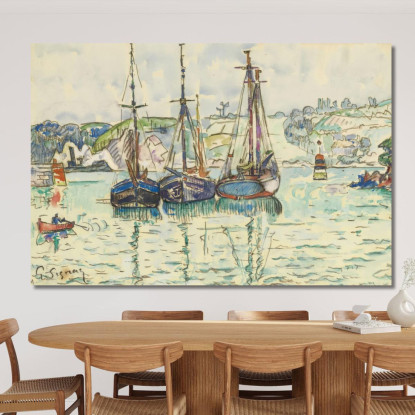 Le Trieux Paul Signac psn52 quadro stampato su tela