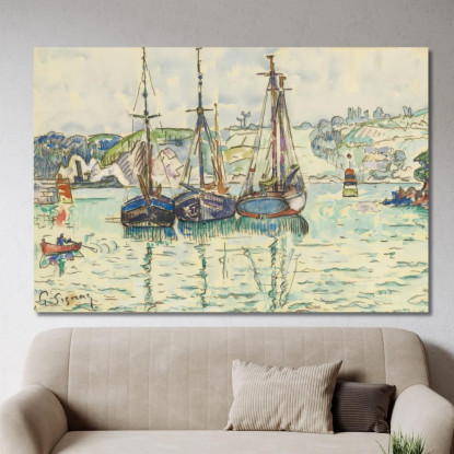 Le Trieux Paul Signac psn52 quadro stampato su tela